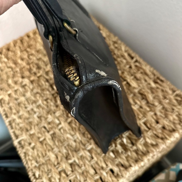 Vintage COACH Purse Leather Slim Satchel Bag New York City Preowned 13x7” - Picture 5 of 8